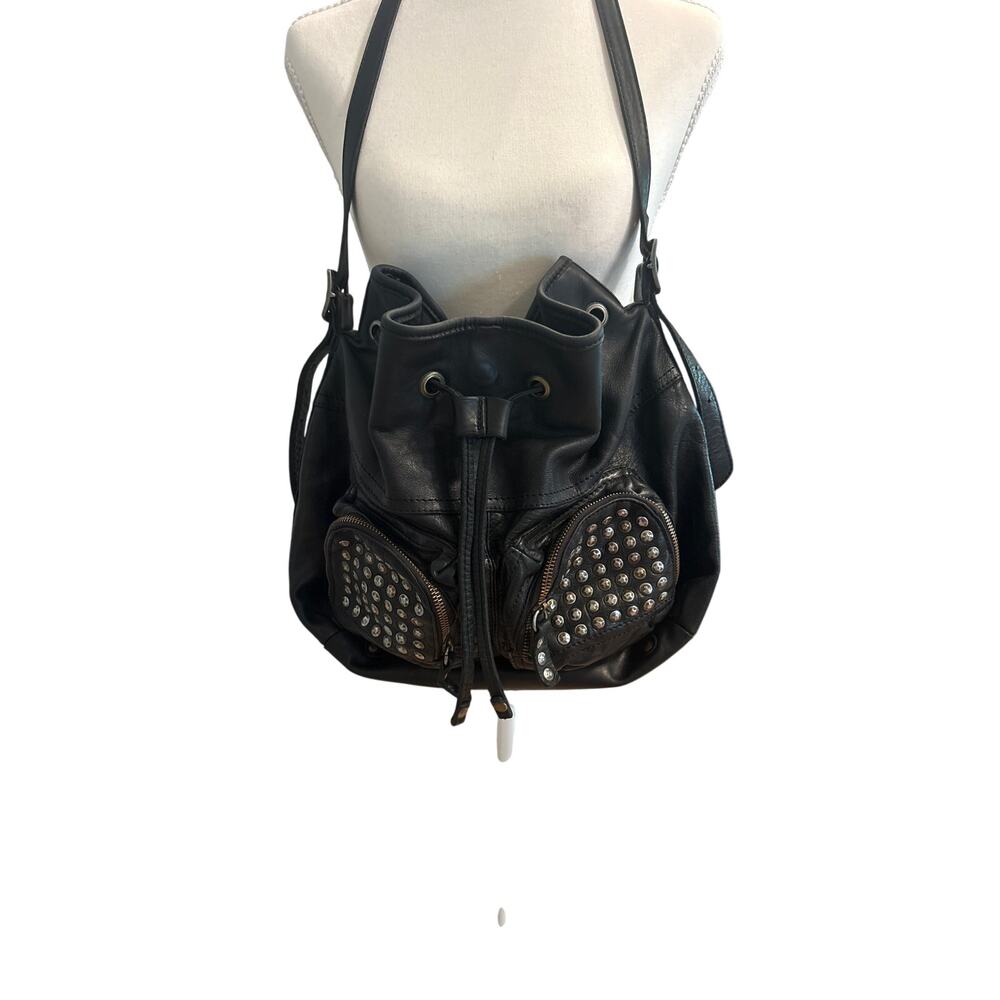 Frye Brooke Leather Studded Handbag $378 View 3